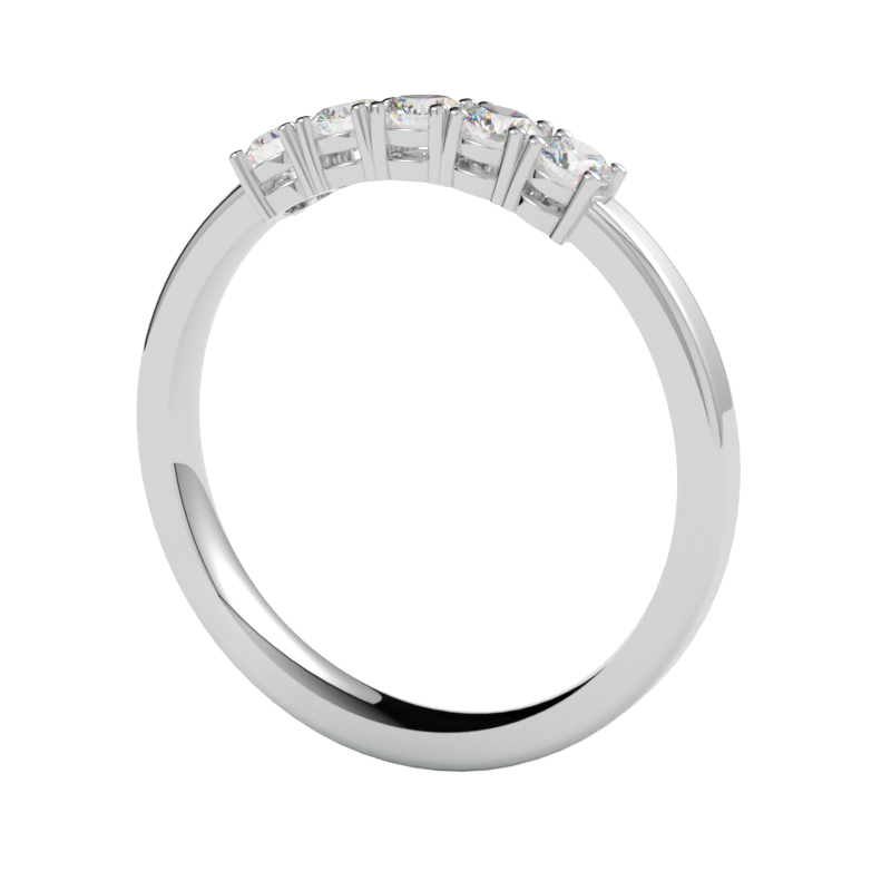 Pierścionek z diamentem Gloria – złoto białe 750 – GOLDPORT